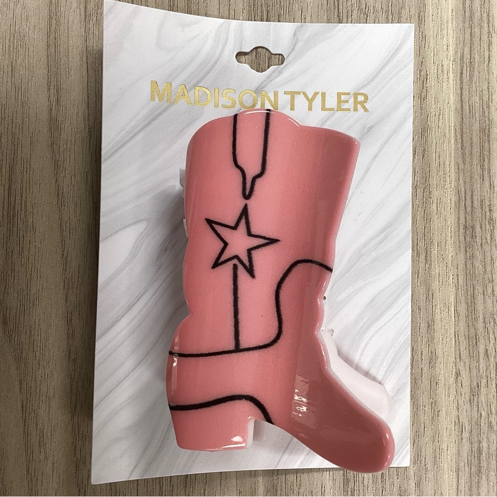 Madison Tyler cowboy boot hair clip.